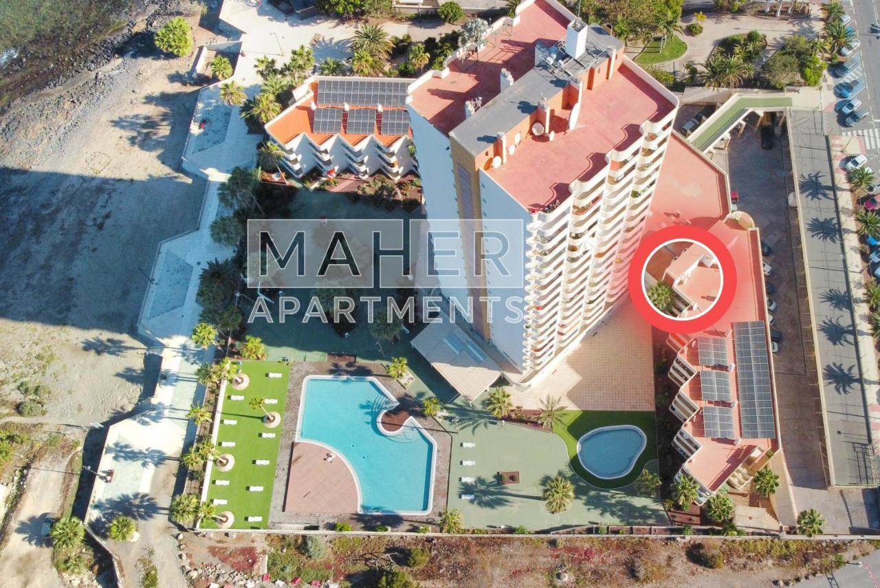 Cozy 1St Sea Line Apartment In The Quiet Area Los Cristianos  Eksteriør billede
